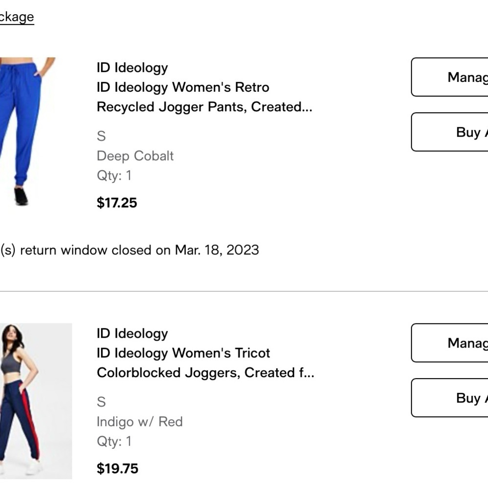 Ideology runner pants